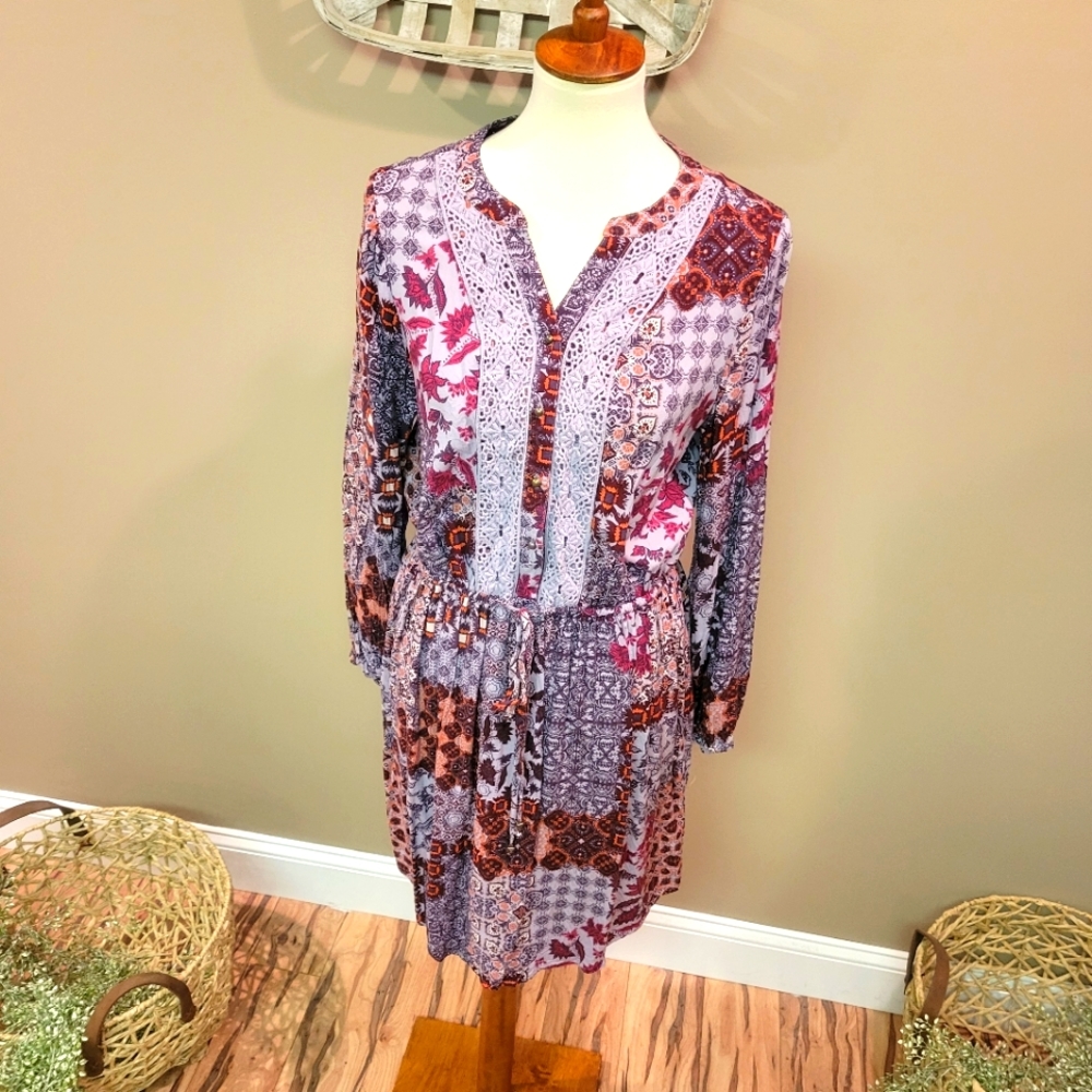 Knox Rose Boho Tie Waist Dress